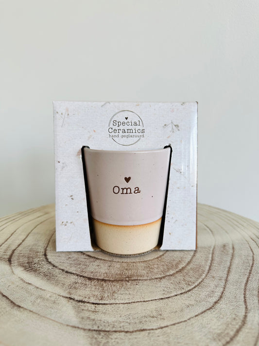 Special Ceramics mok Oma