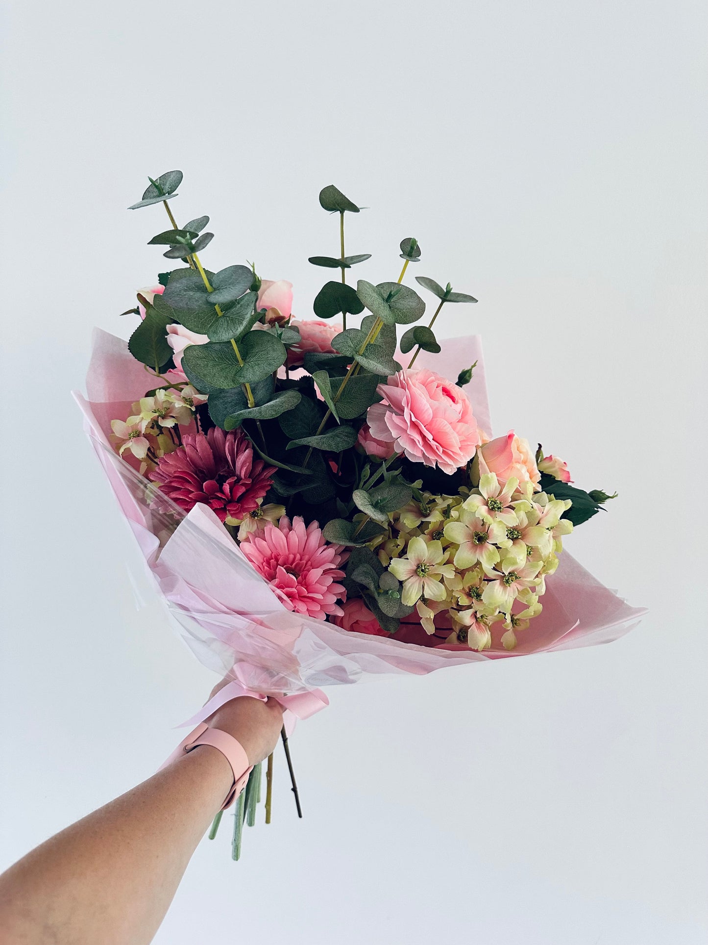 Zijden boeket Rose