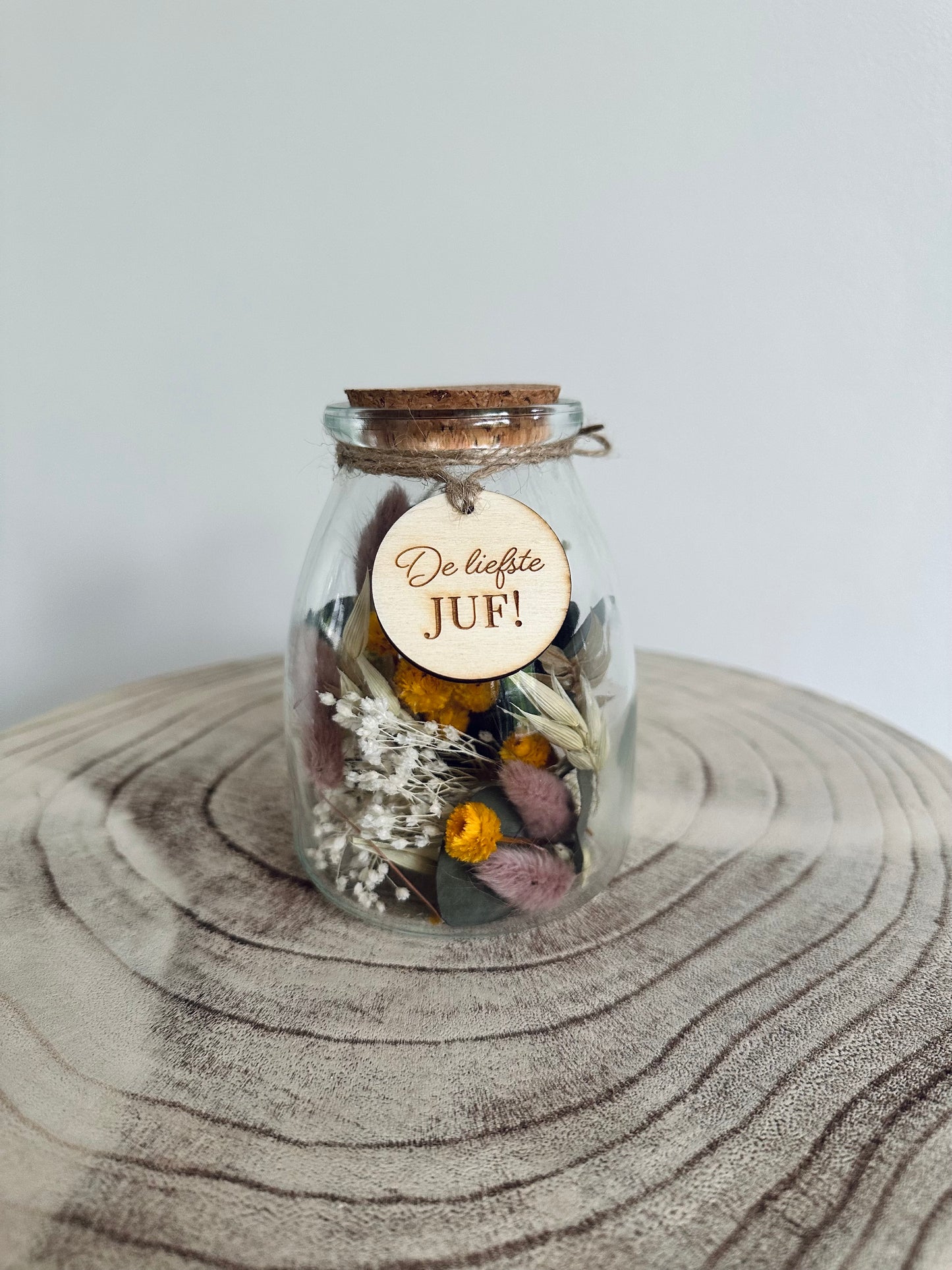 Gesloten vaasje De liefste juf