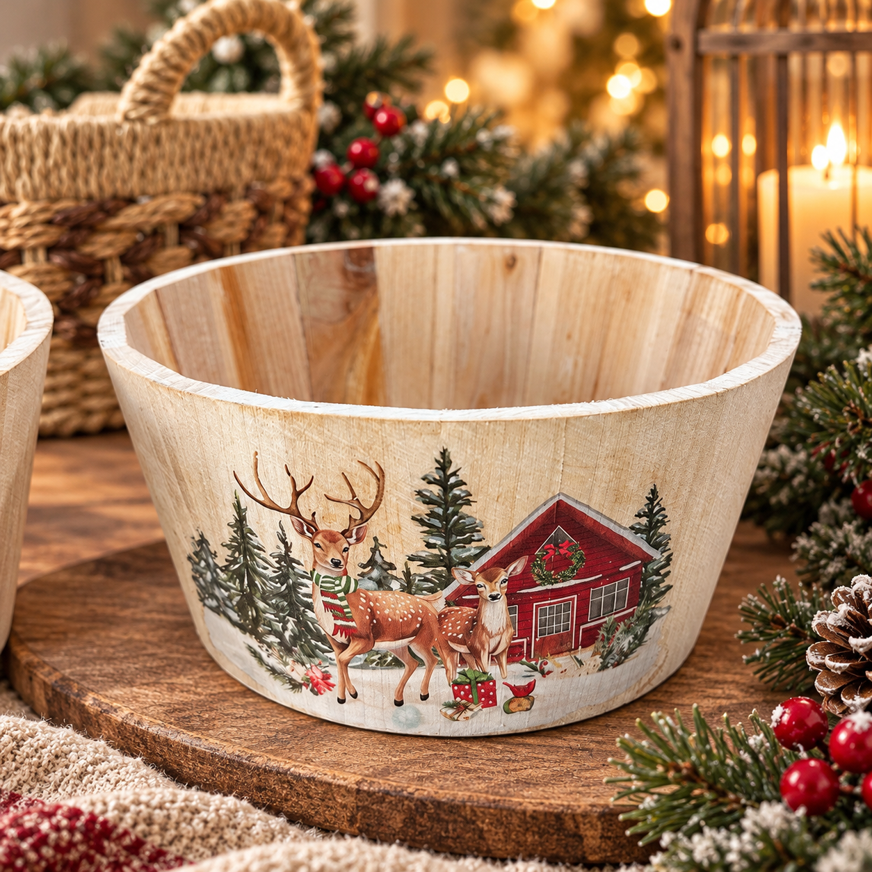 Houten Kerstkom