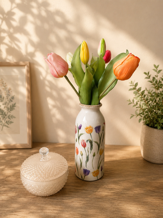 Tulpenboeket + vaasje