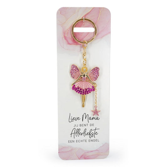 Engel sleutelhanger Mama