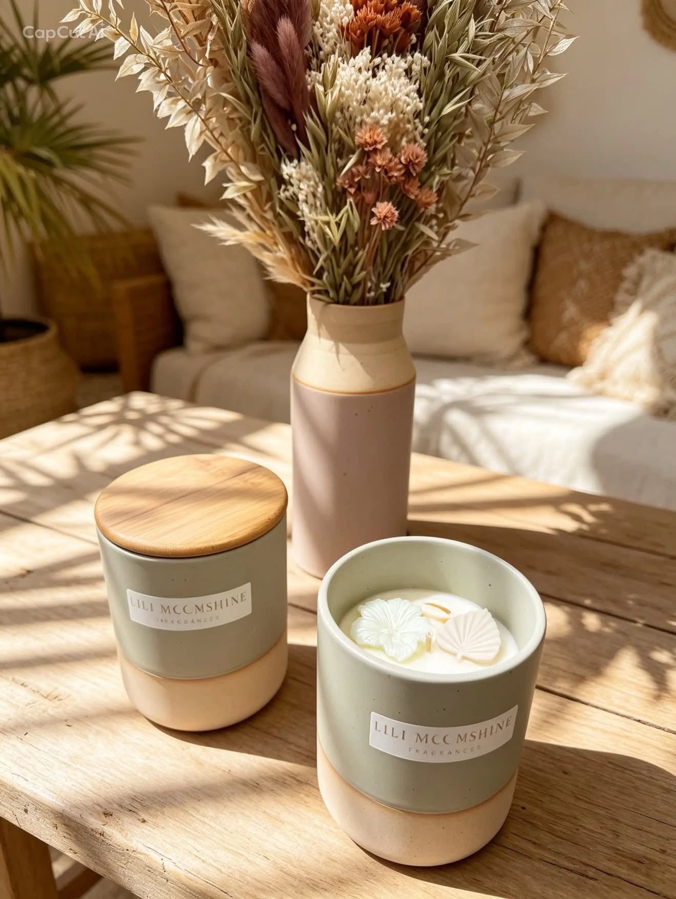 Geurkaars Wood Sage & Sea Salt