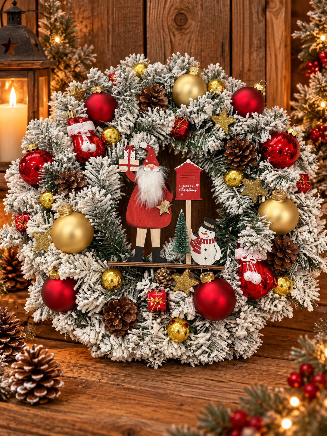 Kerstkrans Santa Clause 2