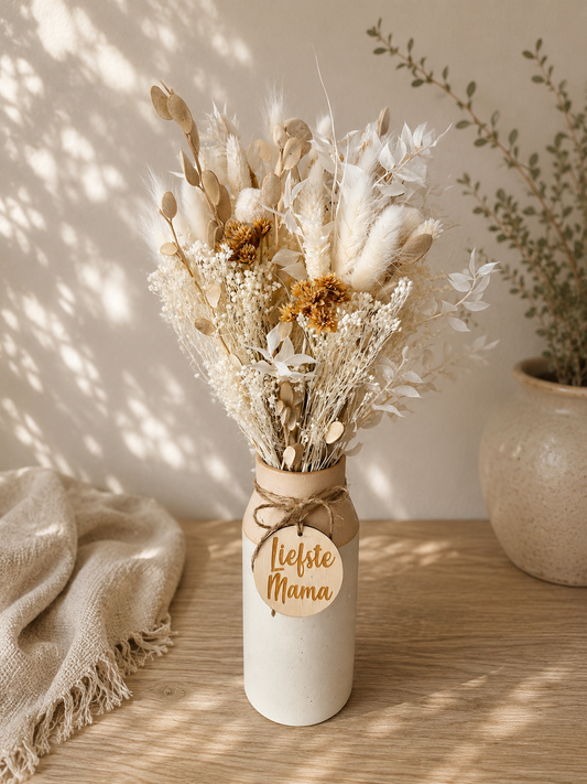 Boeket Ivory Bliss incl. vaas