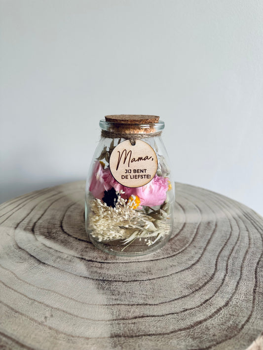 Gesloten vaasje Mama jij bent de liefste