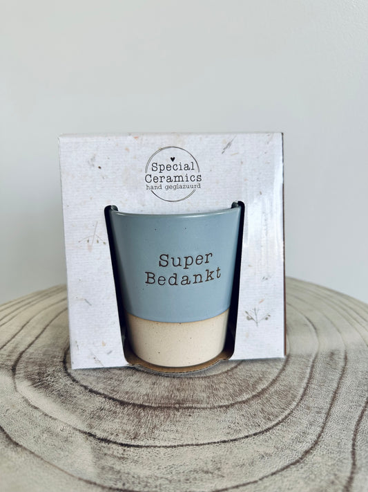 Special Ceramics mok Bedankt