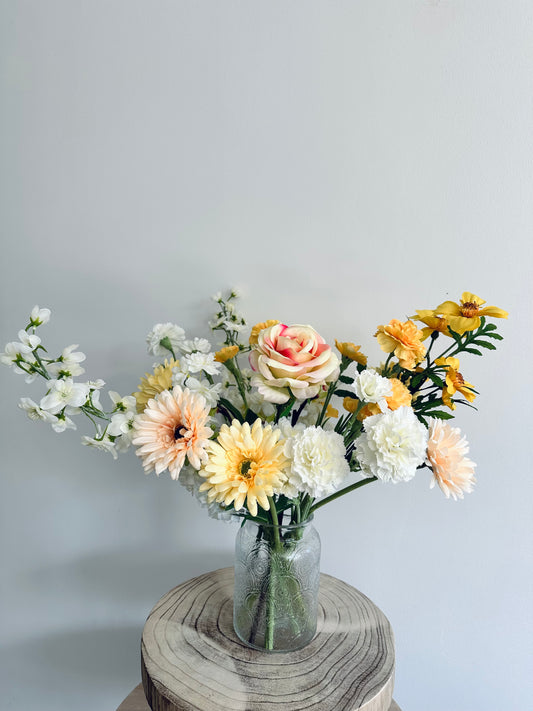 Zijden boeket Sweet Yellow