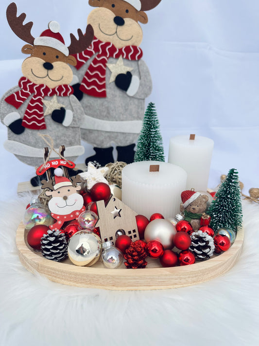 Kerststuk “Holly Jolly Christmas”