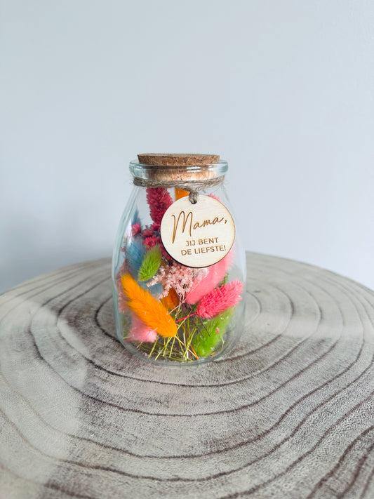 Gesloten vaasje Mama jij bent de liefste