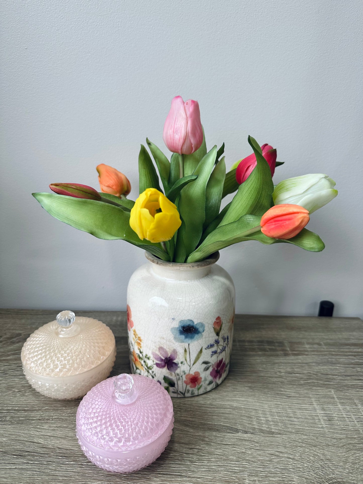 Vaas Flower en Mix Tulpenboeket