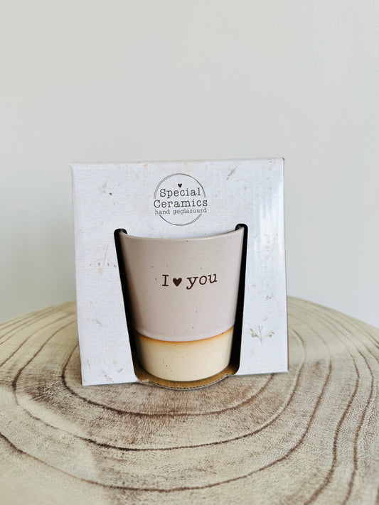 Special Ceramics beker I love you