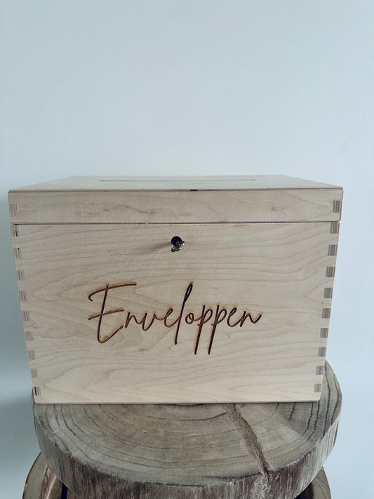 Enveloppen doos hout