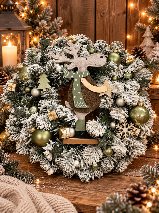 Kerstkrans Rudolf diameter 50cm