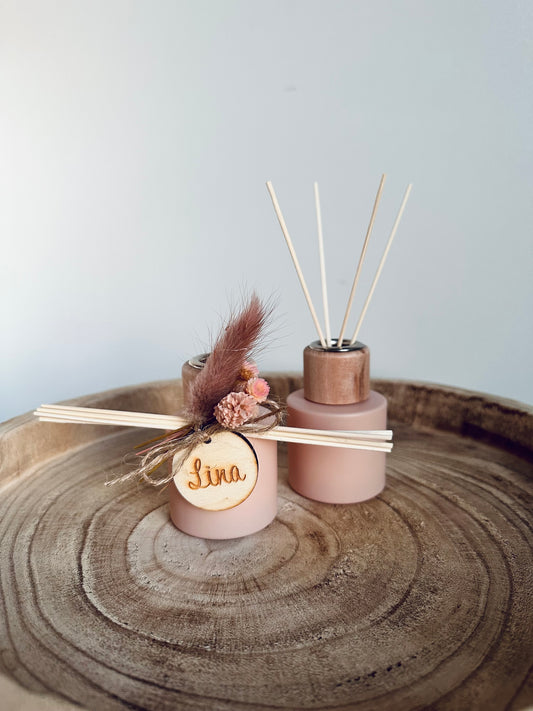 Mini Blush parfumflesje met geurstokjes (6 stuks)