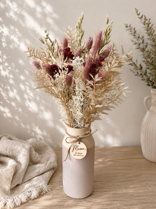 Boeket Blush Bloom incl. vaas