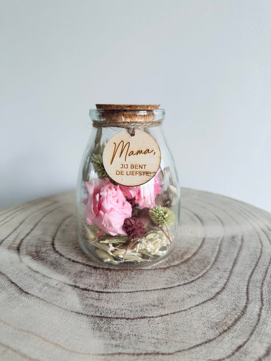 Gesloten vaasje Mama jij bent de liefste