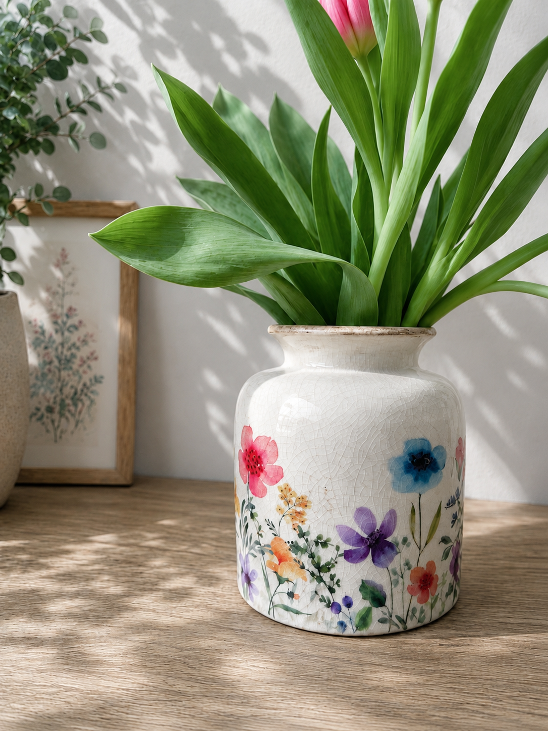 Vaas Flower en Mix Tulpenboeket