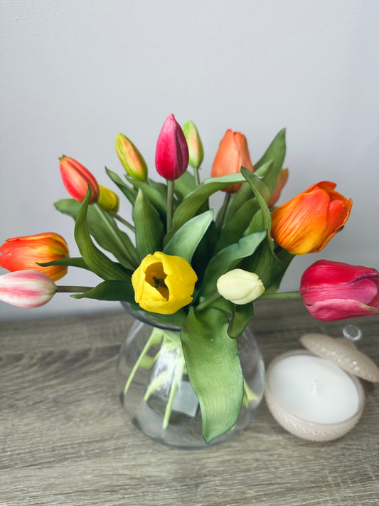 Tulpen boeket incl. vaas