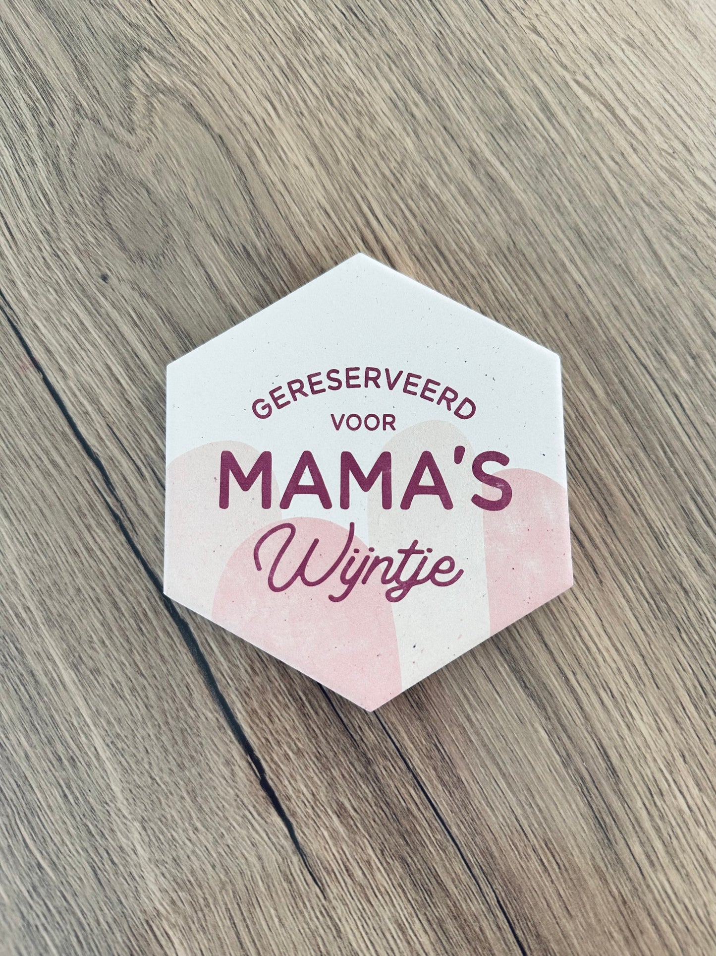 Keramieke onderzetter Mama’s wijntje