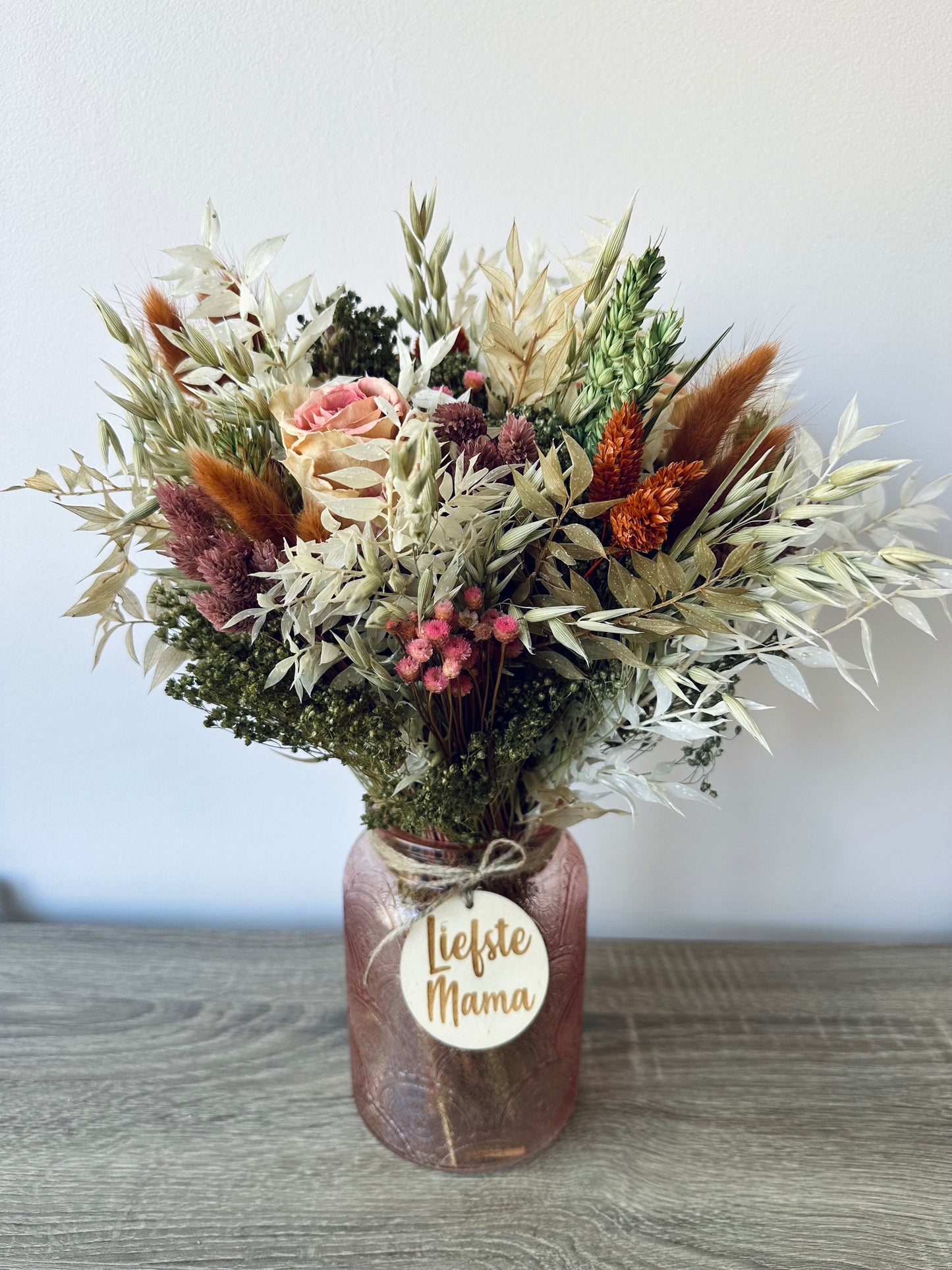 Boeket Lieze incl. vaas Mama jij bent de liefste